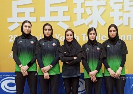 دختران پینگ پنگ باز وارد جمع هشت تیم برتر شدند
